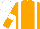 Orange, White braces, armlets and cap