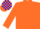 Orange, Blue and White check cap