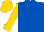 Royal Blue, Gold sleeves and cap