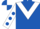 Royal Blue, White chevron, White sleeves, Royal Blue spots, Royal Blue and White quartered cap