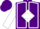Purple, White Diamond Hoop, White Seams on Sleeves