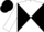 WHITE & BLACK DIABOLO, white sleeves, black cap