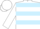 White and light blue hoops