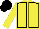 YELLOW, BLACK seams, BLACK cap