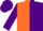 Orange and Purple (halved), Purple sleeves and cap