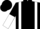 Black, White braces, halved sleeves