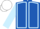 Royal Blue, Light Blue seams and sleeves, White cap