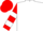 White, Red 'R', Red Sleeves, White Hoop, Red Cap, White 'R'