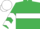 Emerald Green, White hoop, chevrons on sleeves, White cap
