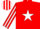 Red, White Star, Green Sleeves, White Stripes