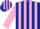 DARK BLUE & PINK STRIPES, pink sleeves, striped cap