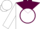 White, Maroon 'W' in Maroon Circle, Gold Framed Maroon Yoke