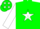 Green, Green 'P' on White Star, Green Stars and '$'s on White Sleeves