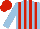 Light Blue and Red stripes, Red cap
