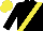 Black, Yellow sash, Yellow cap