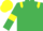 Emerald Green, Yellow epaulets, armlets and cap