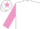 WHITE, MAUVE sleeves, WHITE cap, MAUVE star