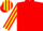 Red, Yellow striped sleeves and striped cap