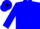 Blue, Diamonds on sleeves, Blue A on White Diamond
