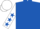 ROYAL BLUE, white sleeves, royal blue stars, white cap