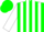 Hunter Green, White Epaulets, White Stripes on Sleeves, Hunter Green Cap