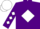 Purple, White Diamond, White Diamonds on Sleeves, White Cap, Purple Button