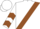 White, Brown Sash, Brown Chevrons on Sleeves, White Cap