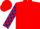 Red, Red and Dark Blue check sleeves