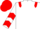 White, Red epaulets, chevrons on sleeves, Red cap