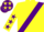 Yellow, Purple sash, Yellow sleeves, Purple stars