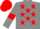 Grey, Red stars, armlets and cap