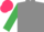 Grey, Emerald Green sleeves, Cerise cap