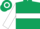Dark green, white hoop, white hoop on sleeves