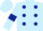 Light Blue, Dark Blue spots and armlets, Light Blue cap