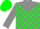 Green, Grey Yoke, Grey Blocks on Sleeves, Green Cap