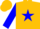 Gold, Blue Star, Blue Sleeves