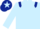 LIGHT BLUE, dark blue epaulettes, dark blue cap, light blue star