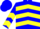 BLUE, Yellow Chevrons