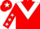 Red, White chevron, Red sleeves, White stars, Red cap, White star