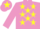 Mauve, Yellow stars, Mauve cap, Yellow star