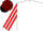 White, Red and White striped sleeves, Black and Red check cap