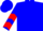 BLUE, Red Design & Chevrons on Slvs