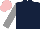 Dark Blue, Grey sleeves, Pink cap