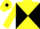 YELLOW & BLACK DIABOLO, yellow sleeves, black diamond on cap