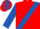 RED, royal blue sash, & sleeves, striped cap