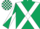 Dark Green, White cross belts, diabolo on sleeves, check cap