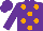 PURPLE, ORANGE spots