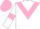 White, pink chevron, armlets and cap