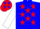 BLUE, Red Stars on White Sleeves