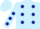 Light blue, dark blue spots